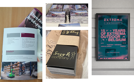Drukwerk van kaartjes over brochures en magazines tot posters 