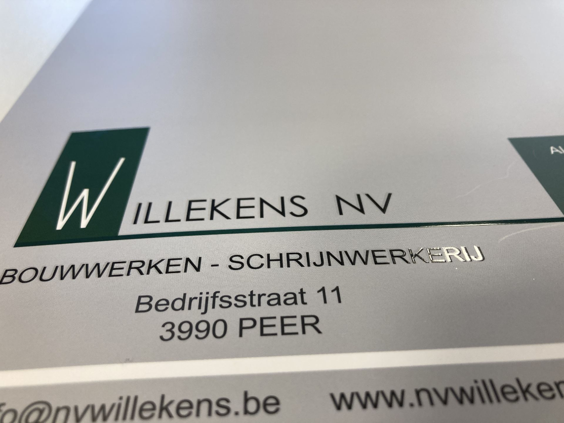 Bedrijfsdrukwerk met unieke afwerking